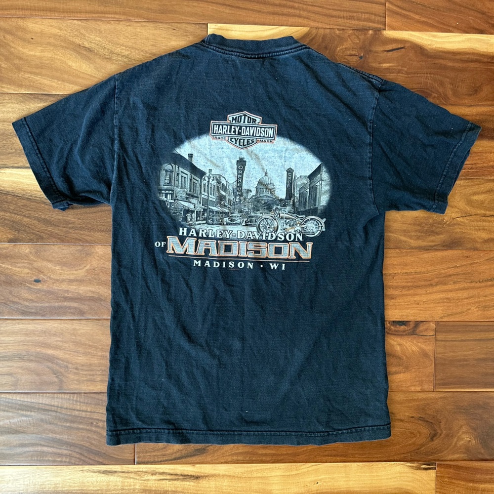 Harley-Davidson Take Flight Madison WI Tee size Medium - Picture 3 of 3